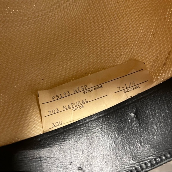 Stallion by STETSON straw cowboy hat, tan, hard shell - Picture 5 of 14